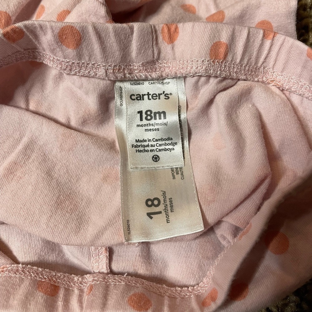 🐶🐶Carters 18m pink polk-a-dot pants.🐶🐶 - Picture 3 of 3